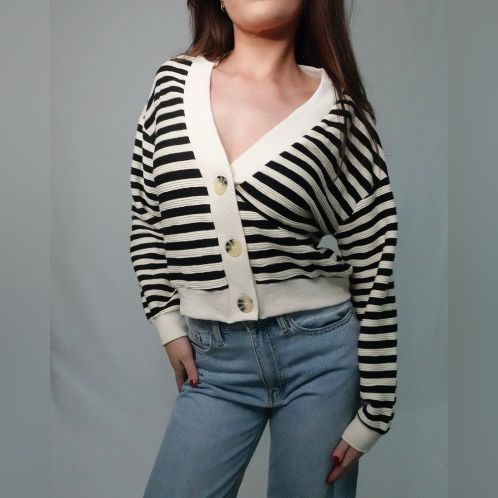 Celine Striped Cardigan